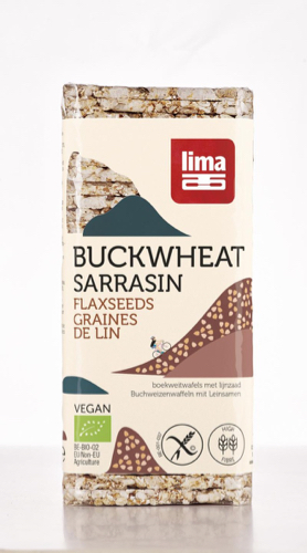 Lima Galettes sarrasin rectangle fin graines de lin s.gluten bio 130g